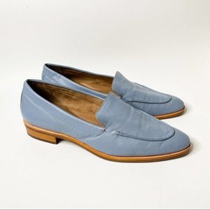 Aerosoles East Side Leather Loafers in Mid Blue size 9.5